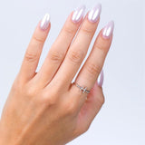 1/20 Ctw Initial 'L' Round Cut Diamond Fashion Ring in 10K Yellow Gold