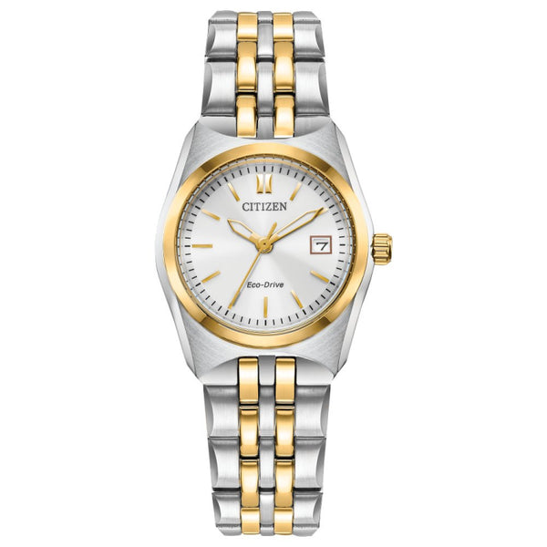 Citizen Womens Gold &Eco-Drive Watch Amazon.com: Citizen Ladies Eco-Drive Classic Crystal Watch  main image 2