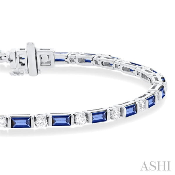 Gemstone & Diamond Bracelet - 76411RHADFGSPWG-1.10 – Rodgers