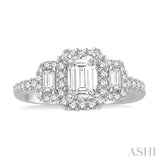 1/3 Ctw Diamond Semi-Mount Engagement Ring in 14K White Gold
