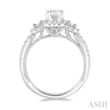 1/3 Ctw Diamond Semi-Mount Engagement Ring in 14K White Gold