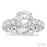 2 ctw Diamond Semi-Mount Engagement Ring in 14K White Gold