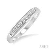 1/4 ctw Princess Cut Diamond Matching Wedding Band in 14K White Gold