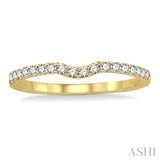 1/5 Ctw Round Cut Diamond Wedding Band in 14K Yellow Gold