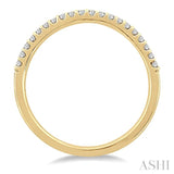 1/5 Ctw Round Cut Diamond Wedding Band in 14K Yellow Gold