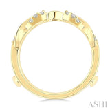 1/4 Ctw Split Twisted Shank Round Cut Diamond Insert Ring in 14K Yellow Gold