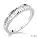 Channel Set Diamond Wedding Band