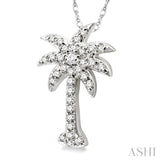 Palm Tree Diamond Fashion Pendant