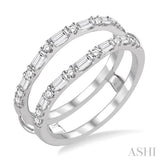 Baguette Diamond Insert Ring