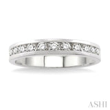 Channel Set Diamond Wedding Band