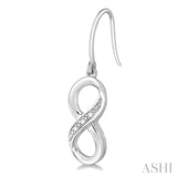 Silver Infinity Diamond Fashion Earrings