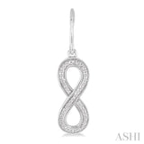 Silver Infinity Diamond Fashion Earrings