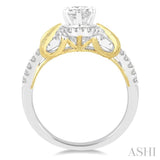 Marquise Shape Semi-Mount Diamond Engagement Ring