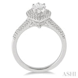 Marquise Shape Semi-Mount Diamond Engagement Ring