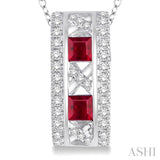 Gemstone & Diamond Pendant