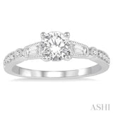 Semi-Mount Diamond Engagement Ring