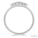 Stackable Past Present & Future Diamond Promise Ring