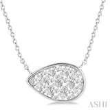 Pear Shape Lovebright Essential Diamond Necklace