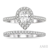 Pear Shape Diamond Wedding Set