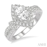 Marquise Shape Diamond Engagement Ring