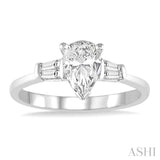 Pear Shape Diamond Engagement Ring