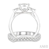 Past Present & Future Lovebright Diamond Wedding Set