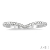 Chevron Diamond Wedding Band