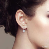 Silver Diamond Earrings