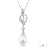 Pearl & Diamond Fashion Pendant