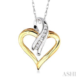 Heart Shape Journey Diamond Fashion Pendant