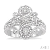 Silver Diamond Fashion Ring