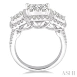 Past Present & Future Lovebright Diamond Engagement Ring