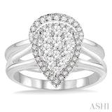 Pear Shape Lovebright Diamond Wedding Set