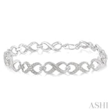 Silver Infinity Diamond Fashion Bracelet