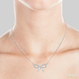 Bow Tie Diamond Fashion Necklace