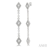 Kite Diamond Station Long Earrings