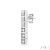 Vertical Bar Diamond Earrings