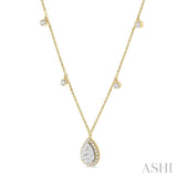 Pear Shape Lovebright Diamond Necklace