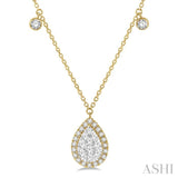 Pear Shape Lovebright Diamond Necklace