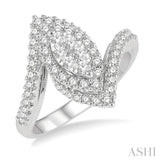 Marquise Shape Lovebright Diamond Engagement Ring