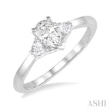 Pear Shape Diamond Engagement Ring