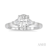 Pear Shape Diamond Engagement Ring