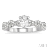 Oval Shape Diamond Engagement Ring