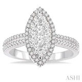 Marquise Shape Lovebright Diamond Ring