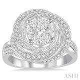 Flower Lovebright Diamond Engagement Ring