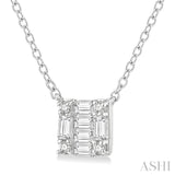 Petite Baguette Diamond Fashion Pendant