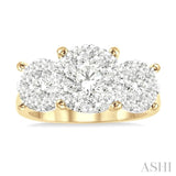 3 Stone Lovebright Essential Diamond Ring