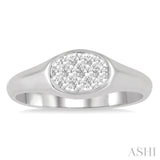 Oval Shape Lovebright Diamond Promise Ring