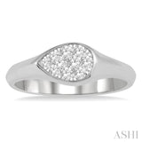 Pear Shape Lovebright Diamond Promise Ring