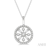 Circle Baguette Diamond Fashion Pendant